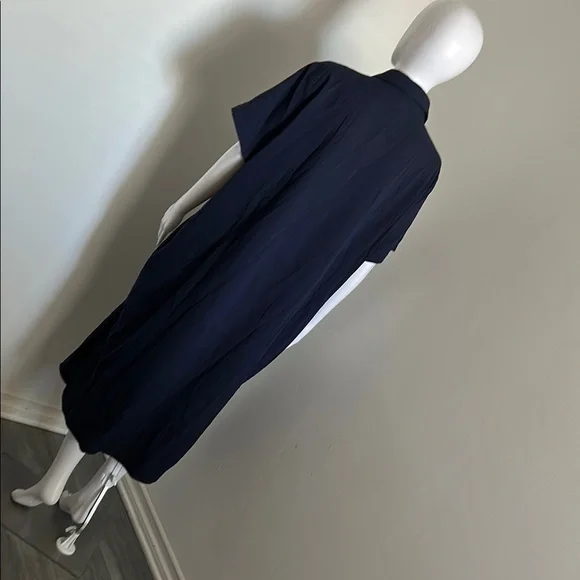 Zeagoo, Woman’s XL Navy Blue Buttoned Midi Dress - Picture 6 of 9